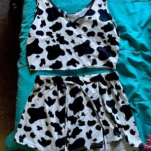 Cute Cow Costume Jammies XL